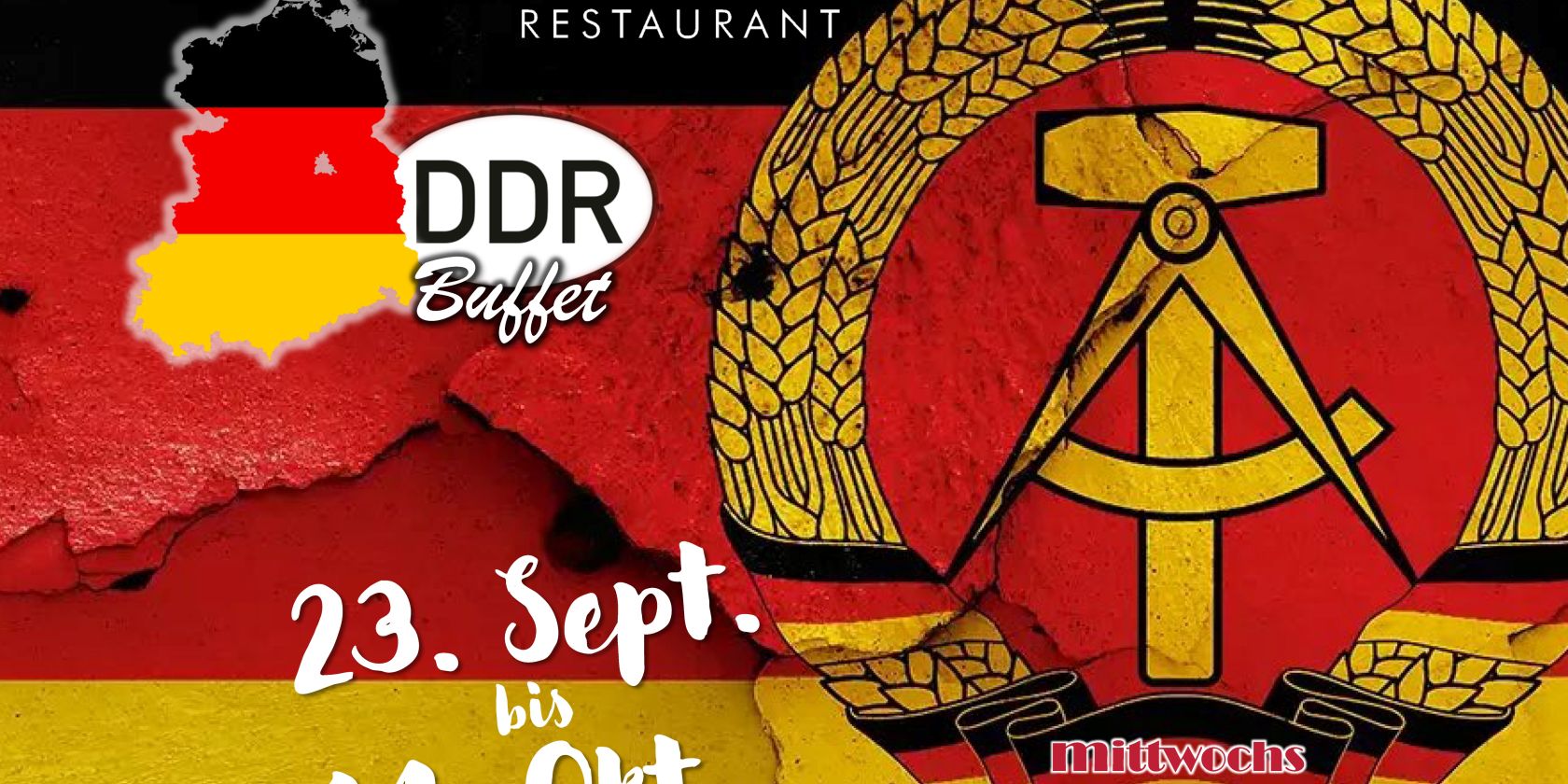 DDR Buffet, © GÜTERBAHNHOF Neubrandenburg DDR Buffet, © GÜTERBAHNHOF Neubrandenburg