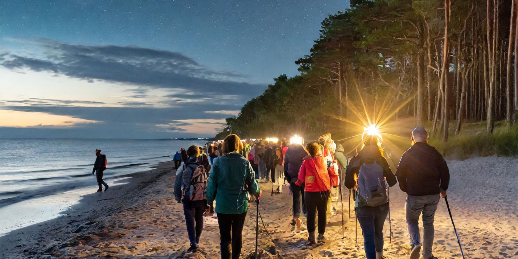 Fackelwanderung "Inselleuchten", © Fackelwanderung am Strand.jpg Fackelwanderung "Inselleuchten", © Fackelwanderung am Strand.jpg