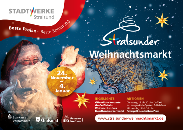 Stralsund Christmas Market_Stadtwerke Stralsund, © Stadtwerke Stralsund Stralsund Christmas Market_Stadtwerke Stralsund, © Stadtwerke Stralsund