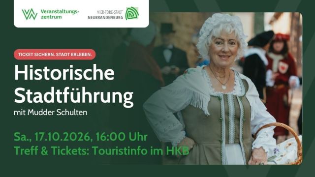 Stadtführung am 17.10.26 mit Bäckersfrau Mudder Schulten, © VZN / Jessica Schuck Stadtführung am 17.10.26 mit Bäckersfrau Mudder Schulten, © VZN / Jessica Schuck