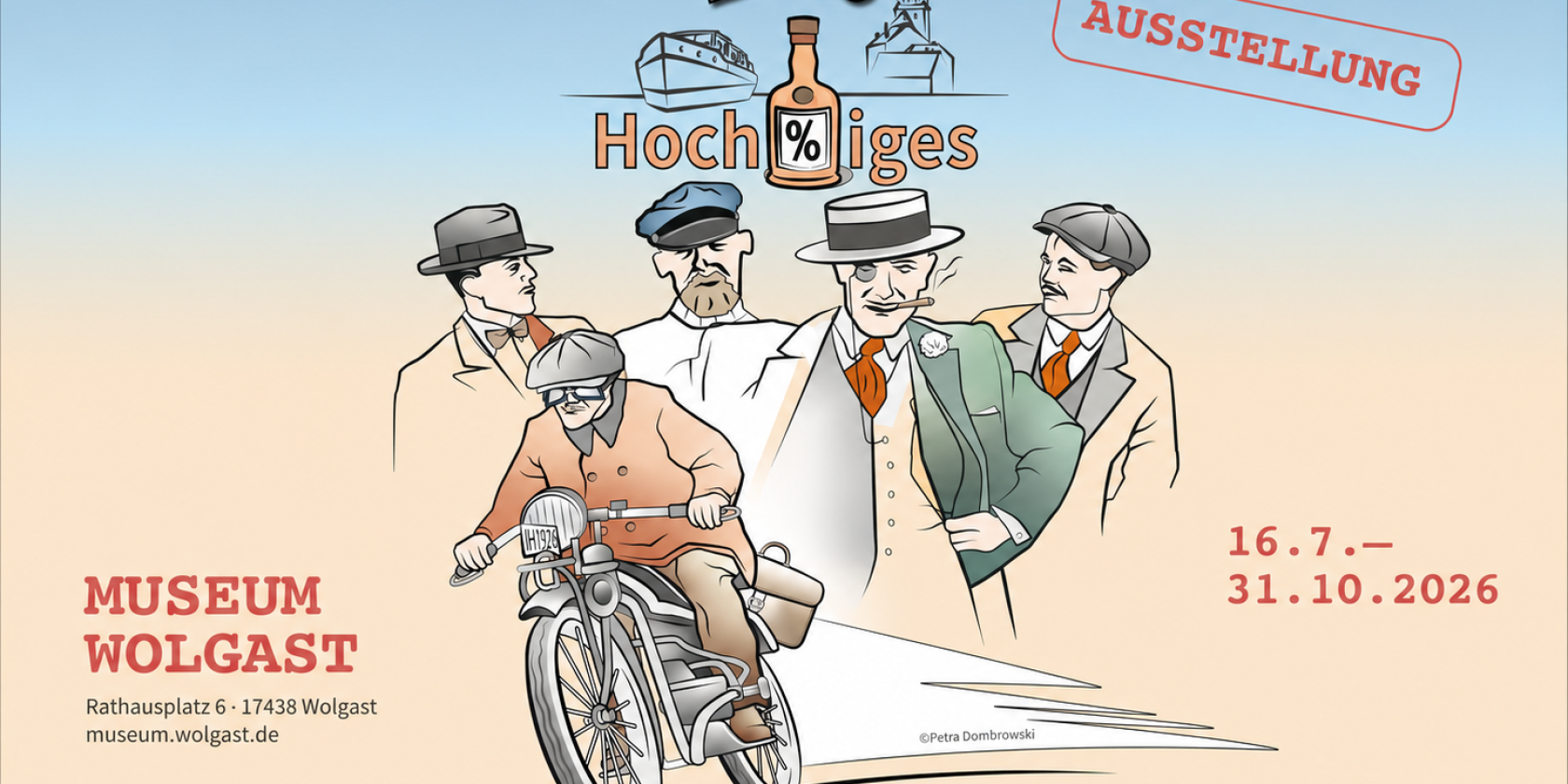 Ausstellung im Stadtgeschichtlichen Museum Wolgast 1926 – Alkoholschmuggel entlang der pommerschen Küste, © Schmuggel- Ausstellung.png Ausstellung im Stadtgeschichtlichen Museum Wolgast 1926 – Alkoholschmuggel entlang der pommerschen Küste, © Schmuggel- Ausstellung.png
