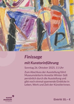 Poster A4 - Three artists Finissage 2025 10 26, © Kunstmuseum schwaan Poster A4 - Three artists Finissage 2025 10 26, © Kunstmuseum schwaan