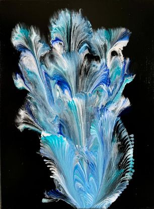 Painting course in the acrylic pouring technique, © MV-Kunst Galerie, Wolfgang Hube Painting course in the acrylic pouring technique, © MV-Kunst Galerie, Wolfgang Hube