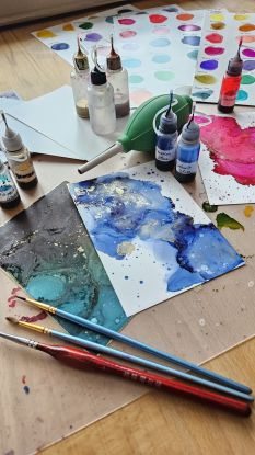 alcohol-ink, © Sandra Gockel alcohol-ink, © Sandra Gockel