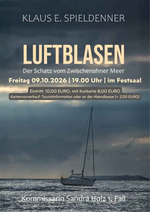 Krimilesung-Luftblasen 09.10.2026(1), © Kurverwaltung Ostseebad Boltenhagen Krimilesung-Luftblasen 09.10.2026(1), © Kurverwaltung Ostseebad Boltenhagen