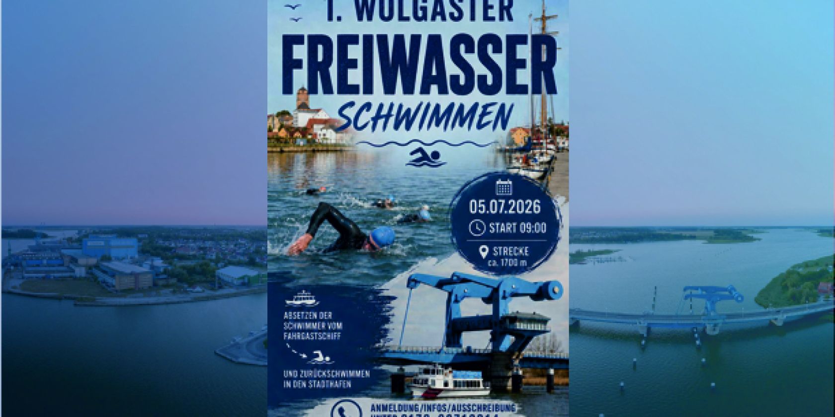 1. Wolgaster Freiwasserschwimmen, © Podhorska Elke 1. Wolgaster Freiwasserschwimmen, © Podhorska Elke