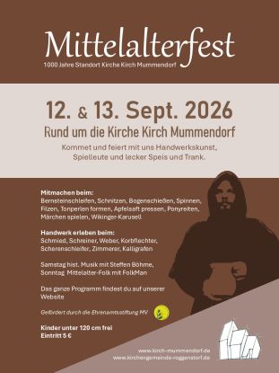 Mittelalterfest, © Förderkreis der Kirche Kirch Mummendorf Mittelalterfest, © Förderkreis der Kirche Kirch Mummendorf