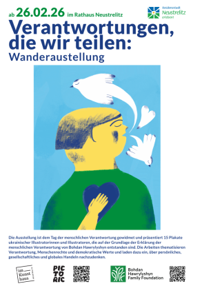 Verantwortungen, die wir teilen: Wanderausstellung, © Stadt Neustrelitz Verantwortungen, die wir teilen: Wanderausstellung, © Stadt Neustrelitz