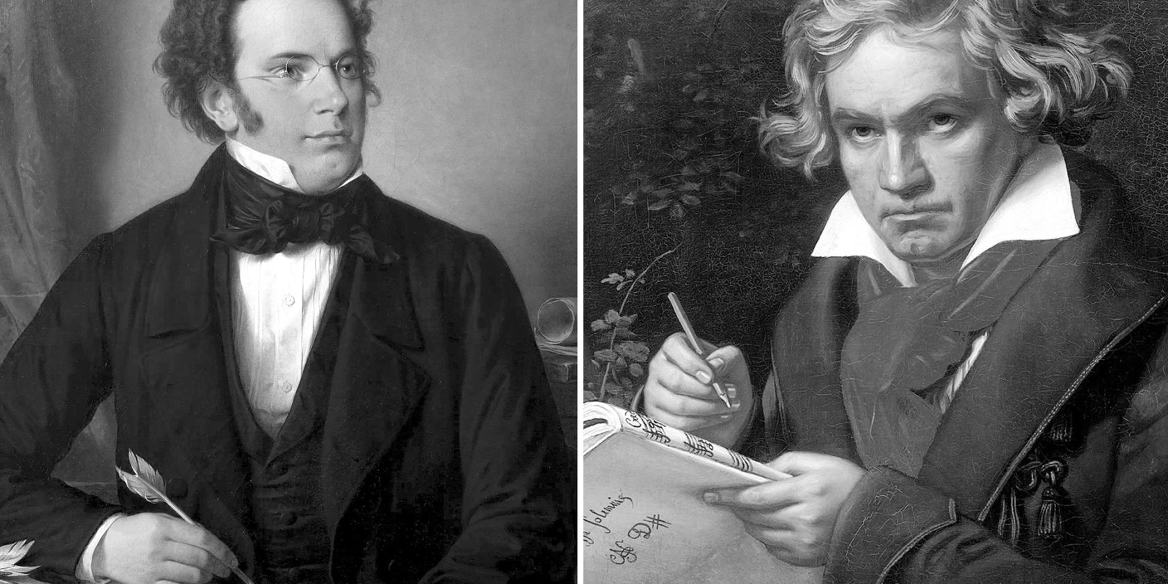 Schubert und Beethoven, © commons-wikimedia.org Schubert und Beethoven, © commons-wikimedia.org