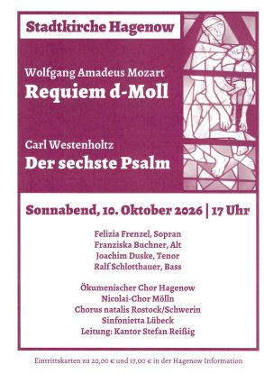 Plakat, © Stadtkirche Hagenow - S.R. Plakat, © Stadtkirche Hagenow - S.R.