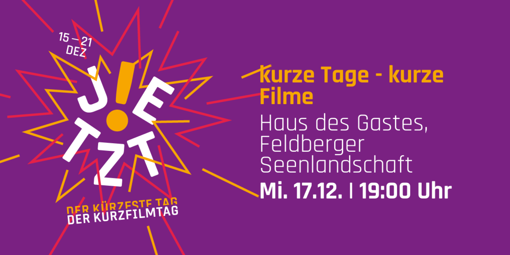 Short film day, © kurzfilmtag Short film day, © kurzfilmtag