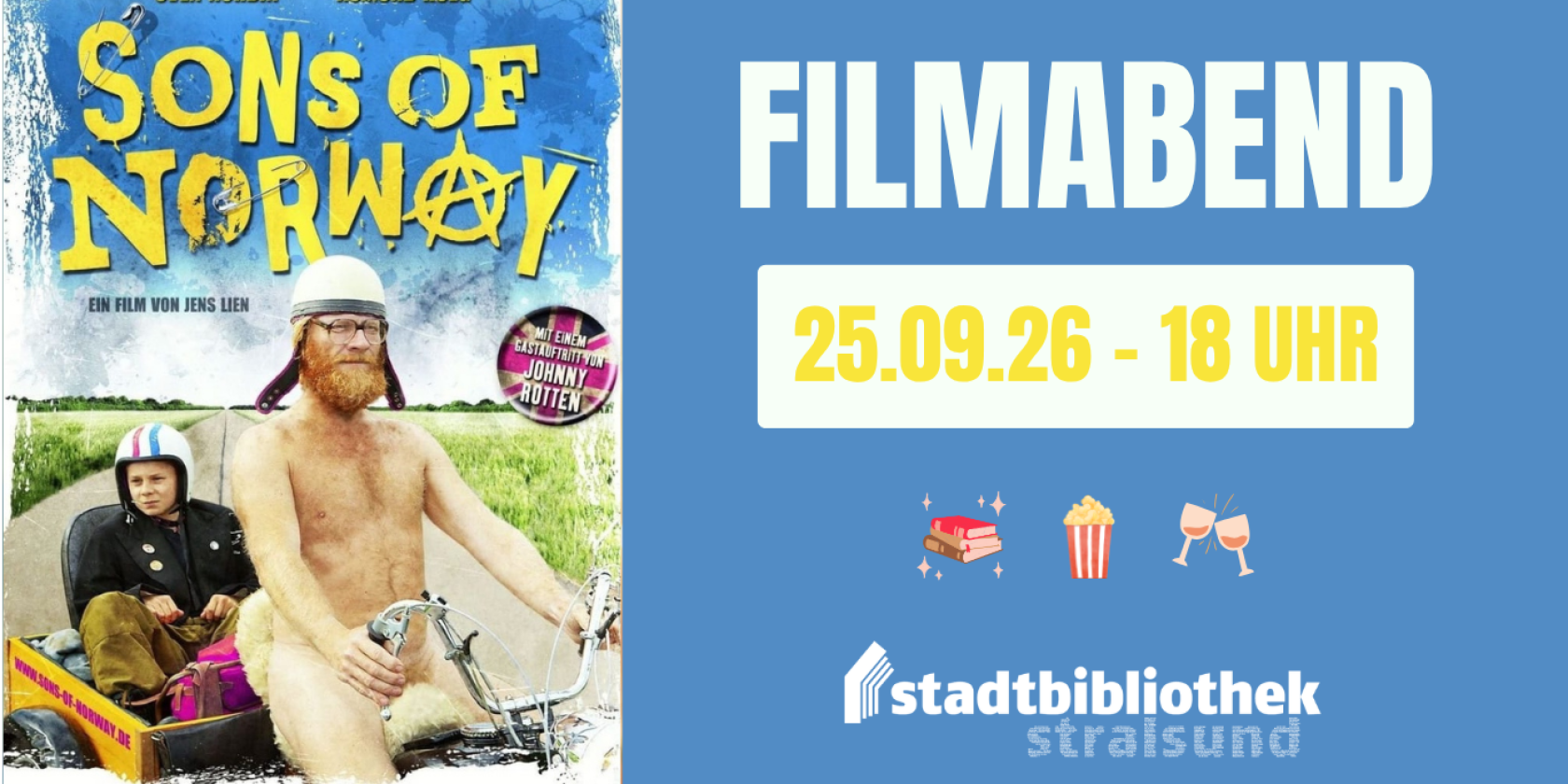 „Sons of Norway“ - Filmabend in der Stadtbibliothek Stralsund, © filmfriend „Sons of Norway“ - Filmabend in der Stadtbibliothek Stralsund, © filmfriend