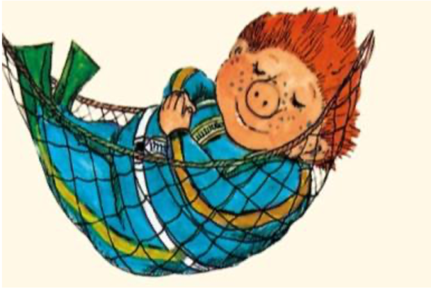 A week full of Saturdays, © Paul Maar: Eine Woche voller Samstag, Oetinger Verlag A week full of Saturdays, © Paul Maar: Eine Woche voller Samstag, Oetinger Verlag