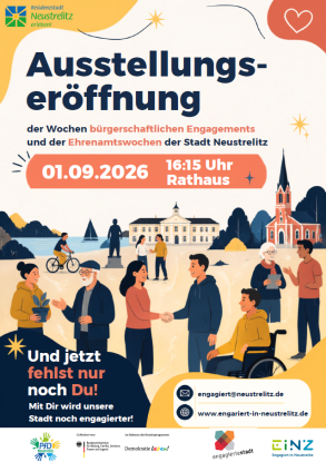 Ausstellung Bürgerschaftliches Engagement, © EiNZ- Engagiert in Neustrelitz Ausstellung Bürgerschaftliches Engagement, © EiNZ- Engagiert in Neustrelitz