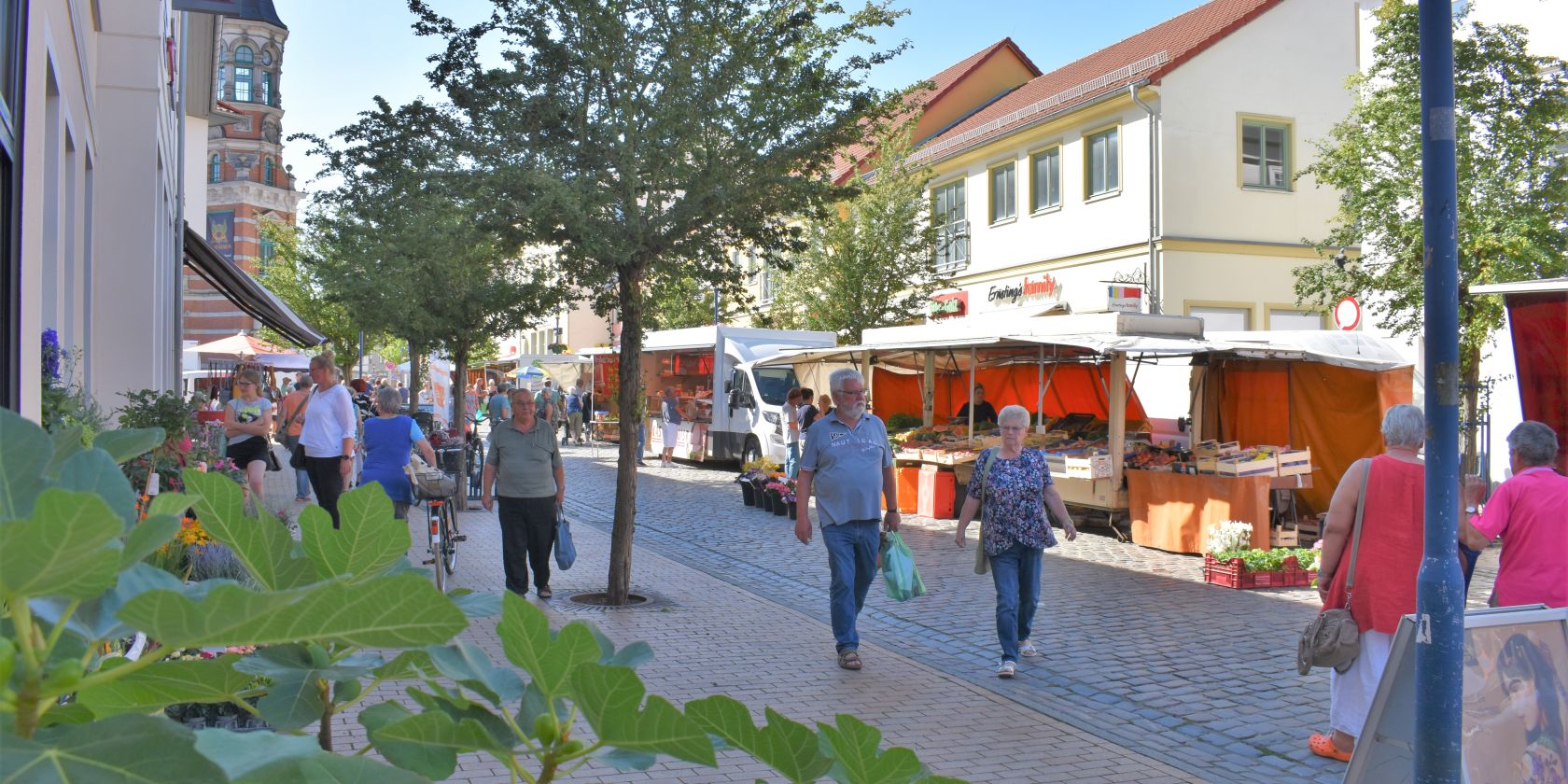 Wochenmarkt in Parchim, © Axel Schott Wochenmarkt in Parchim, © Axel Schott