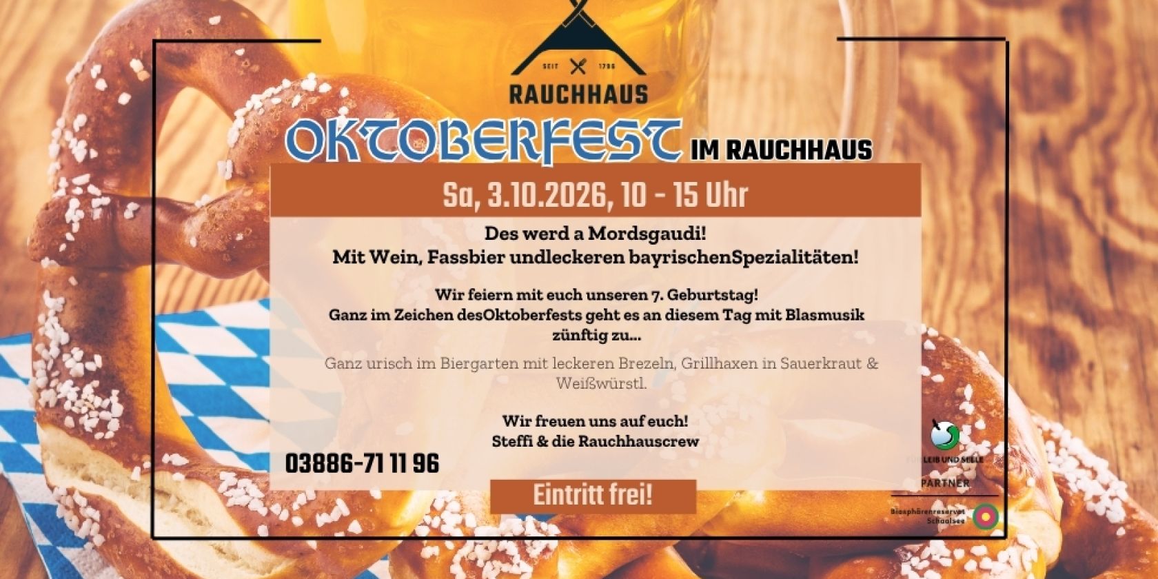 Oktoberfest MV tut gut, © Rauchhaus Möllin Oktoberfest MV tut gut, © Rauchhaus Möllin