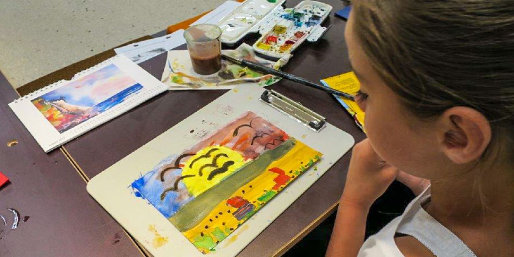 Malkurs im Kunstmuseum Ahrenshoop, © Kunstmuseum Ahrenshoopp Malkurs im Kunstmuseum Ahrenshoop, © Kunstmuseum Ahrenshoopp