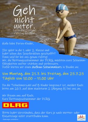 Plakat Schwimmkurs_2025, © KV_Baabe