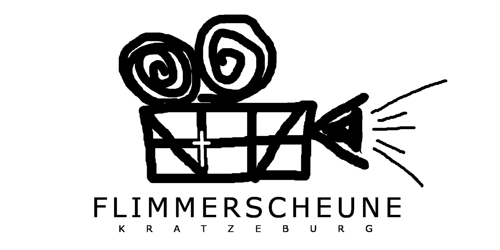 flimmerscheune_logo_schwarz_auf_weiss, © Kirche Kratzeburg