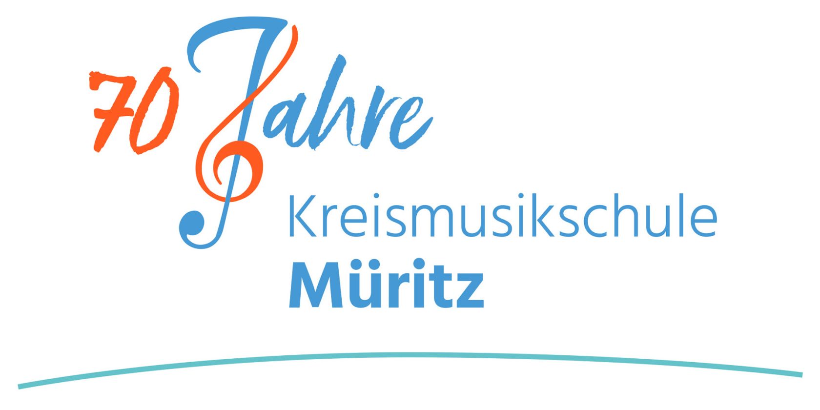 70Jahre_KM_Logo_1920x1080, © Kreismusikschule Müritz