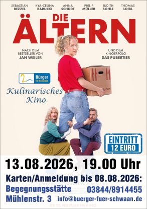 Plakat Die &Auml;ltern 13082026 12 cm 300 Rahmen, &copy; B&uuml;rger f&uuml;r Schwaan e.V.