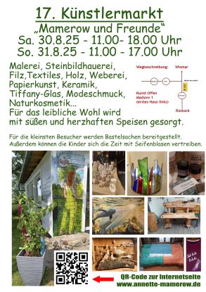 17th artists' market "Mamerow and friends" arts and crafts market, © Annette Mamerow-Brümmer