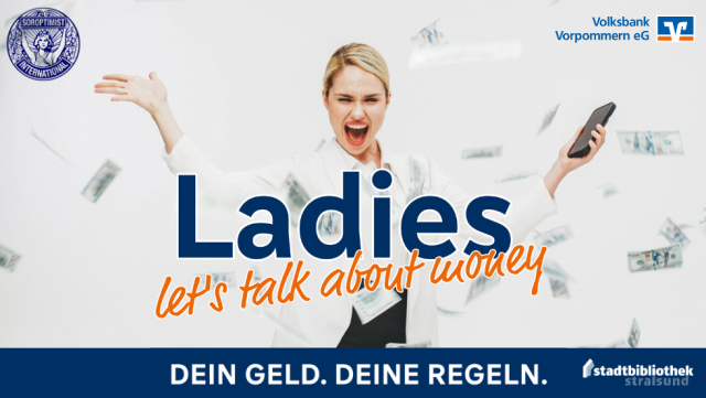 Banner Lets talk about money, &copy; Volksbank Vorpommern