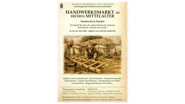 Gro&szlig; Raden Handwerker, &copy; Arch&auml;ologisches Freilichtmuseum Gro&szlig; Raden