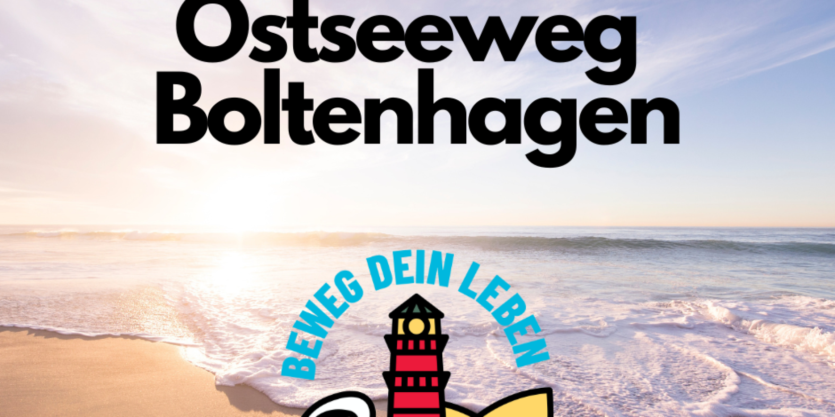 Weiß Blau Sand Strand Meer Button Call2Action Sommer Facebook Beitrag, © Ostseeweg