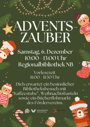 Poster_Advent campaign 2025, © Regionalbibliothek Neubrandenburg