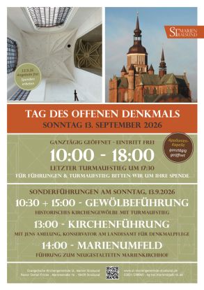plakat_tag-des-offenen-denkmals-1086x1536, &copy; Ev. KG St. Marien Stralsund