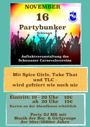 Poster (small) - Party, © Schwaaner Carnvelsverein