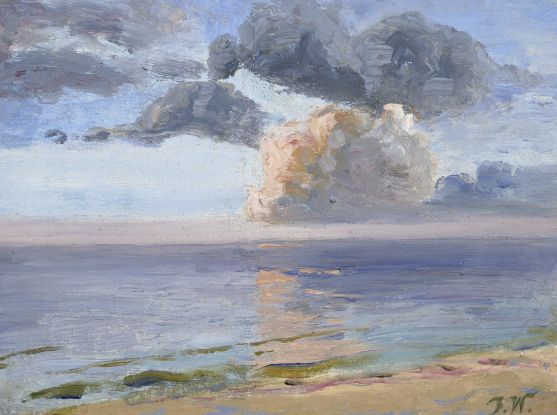 [Pink Cloud], undated, oil on canvas, Kunsthandel Busse, &copy; Kunstmuseum Schwaan, Foto: Thomas H&auml;ntzschel