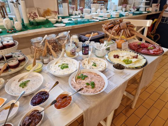 Breakfast buffet at the Ostseem&uuml;hle, &copy; Ostseem&uuml;hle GmbH