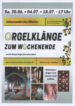 Orgelkl&auml;nge zum Wochenende, &copy; Dorothea Uibel / Andr&eacute; Blasche