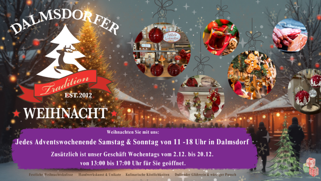 Dalmsdorfer Weihnacht, &copy; Glasmanufaktur Dalmsdorf