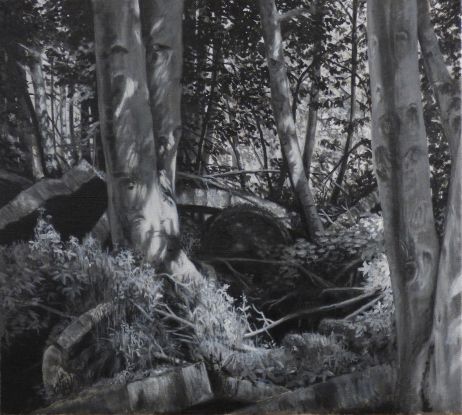 Barth 1, 2018, 45 x 50 cm, &Ouml;l auf Leinwand, &copy; Stefan Thiel