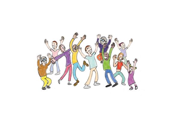 Lachyoga_, &copy; swb-Karikatur: Amrit Raj