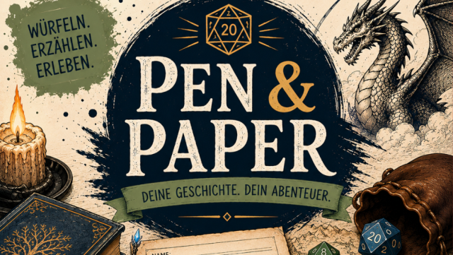 Pen & Paper lädt zum gemeinsamen Abenteuer ein