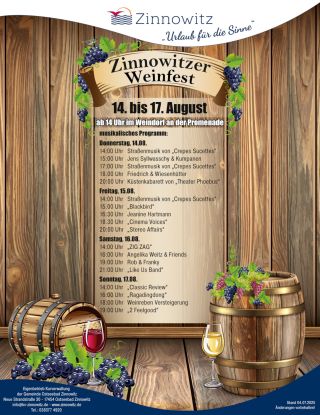 Zinnowitzer Weinfest, © Zinnowitzer Weinfest Programm