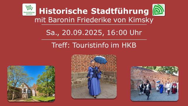 Historische Stadtführung mit Baronin von Kimsky, © VZN