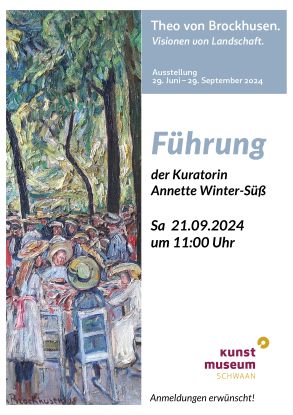 Plakat Führung, © Kunstmuseum Schwaan