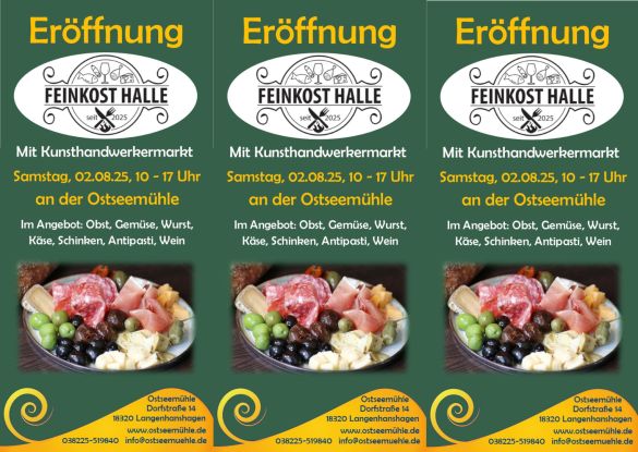Opening of the delicatessen hall at the Ostseemühle, © Ostseemühle