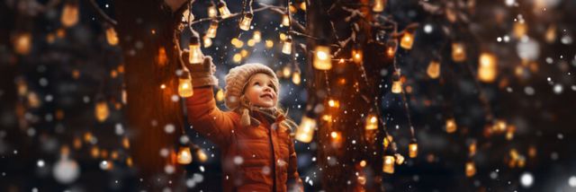 little girl with lights, © adobe stock igor