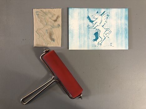 Linocut: Lori Kranz, © Linolschnitt: Lori Kranz