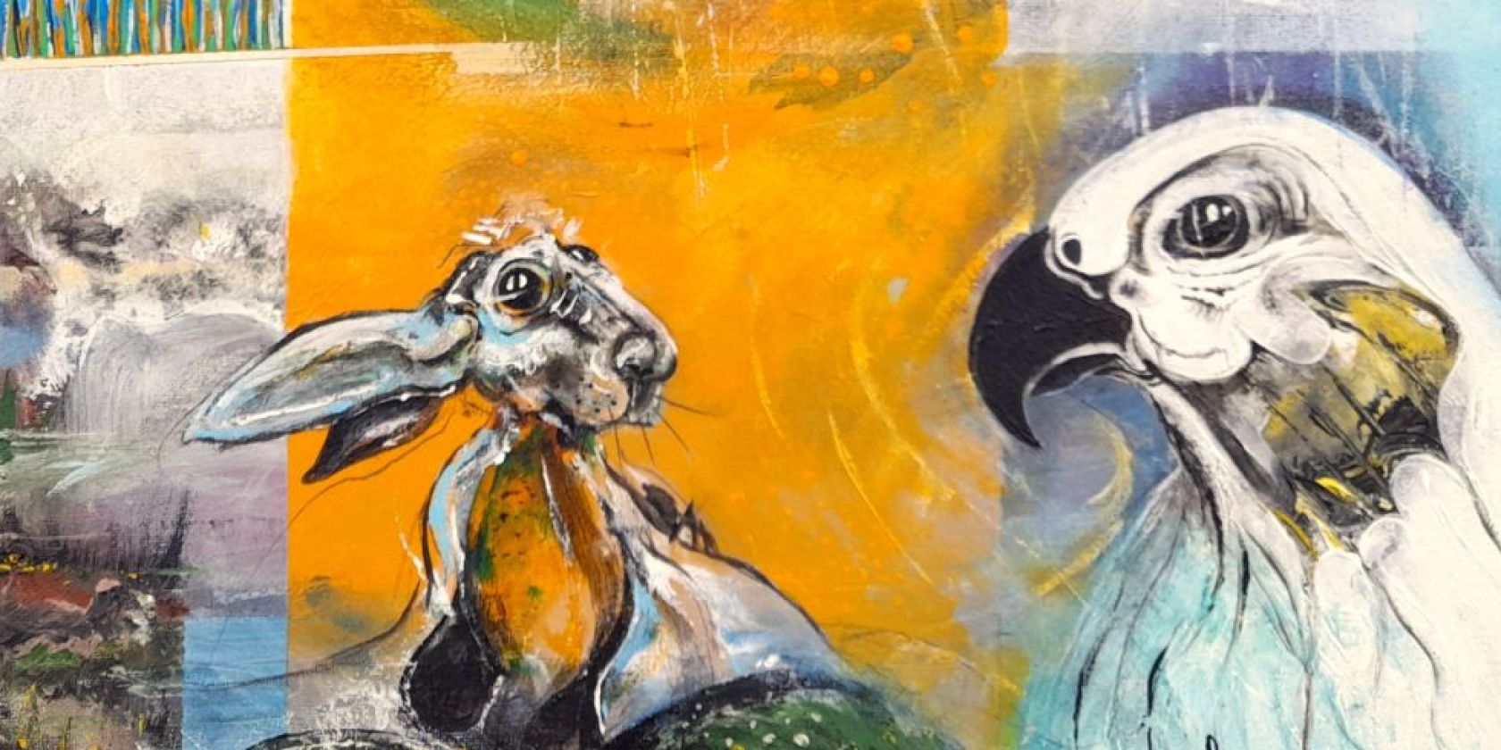 Acryl, Grafit auf Leinwand, © Peter K. Endres