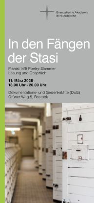 Titelbild Flyer "In den F&auml;ngen der Stasi", &copy; Evangelische Akademie der Nordkirche