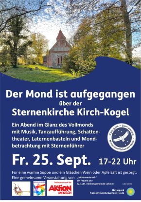 Sternenkirche-Plakat, &copy; Naturpark Nossentiner/Schwinzer Heide