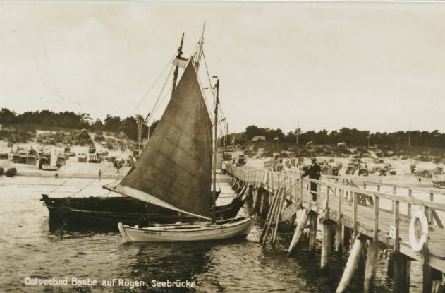 Seebrücke um 1923 Baabe, © MMG