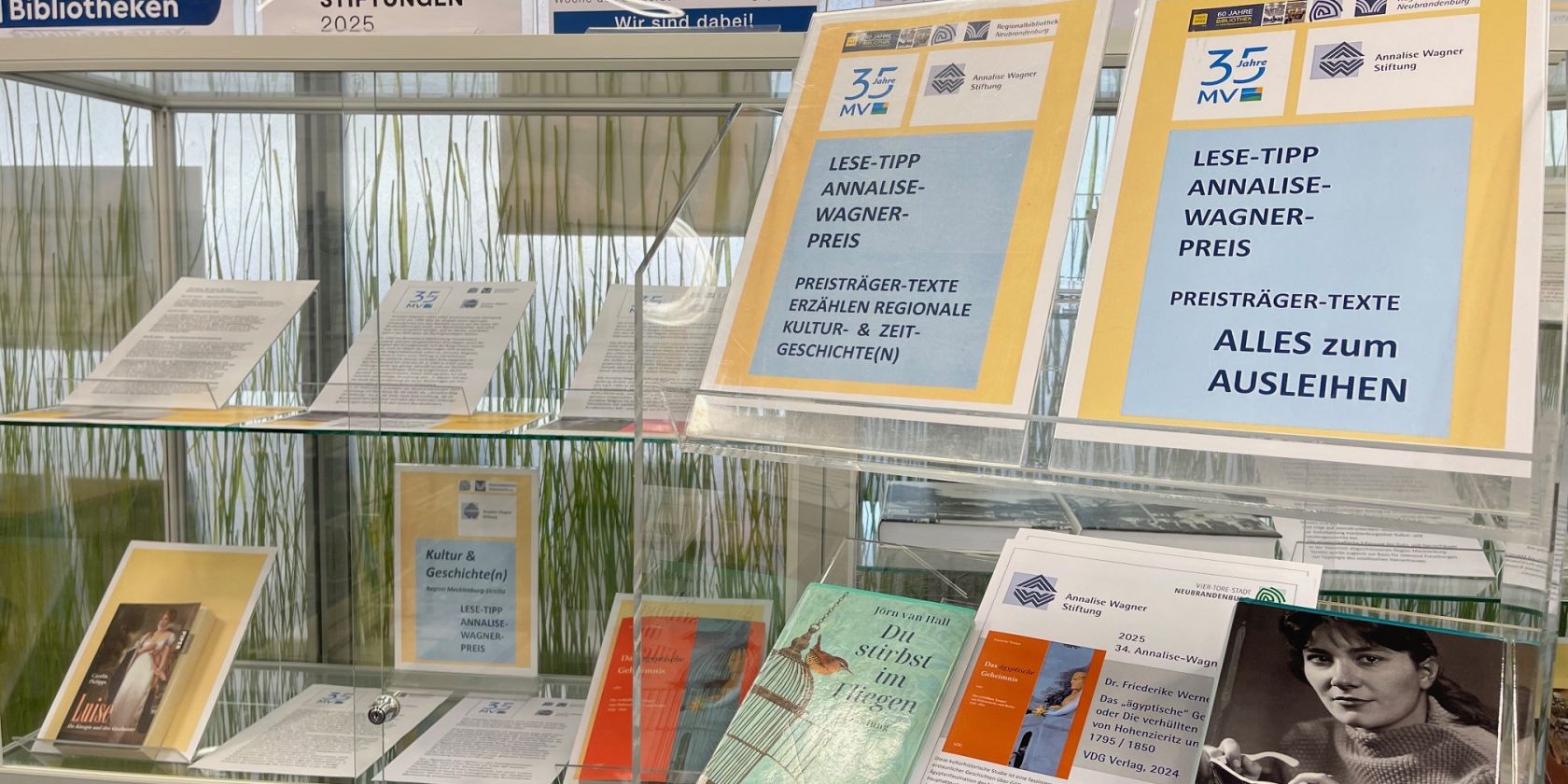 2025 Reading tip Annalise Wagner Prize Regional Library Neubrandenburg, © RB NB